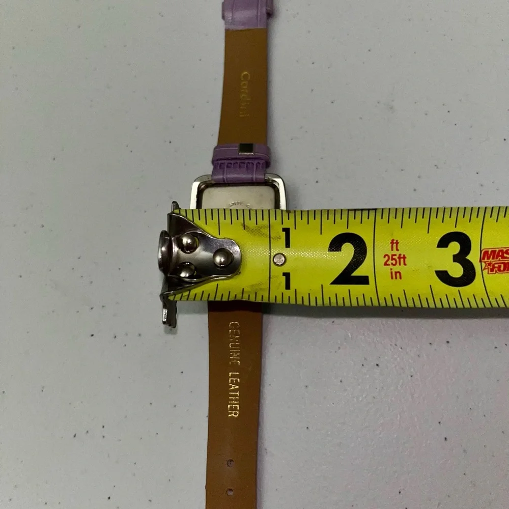 💜 Vintage Cardini Quartz Gemmed Ladies Analog Watch